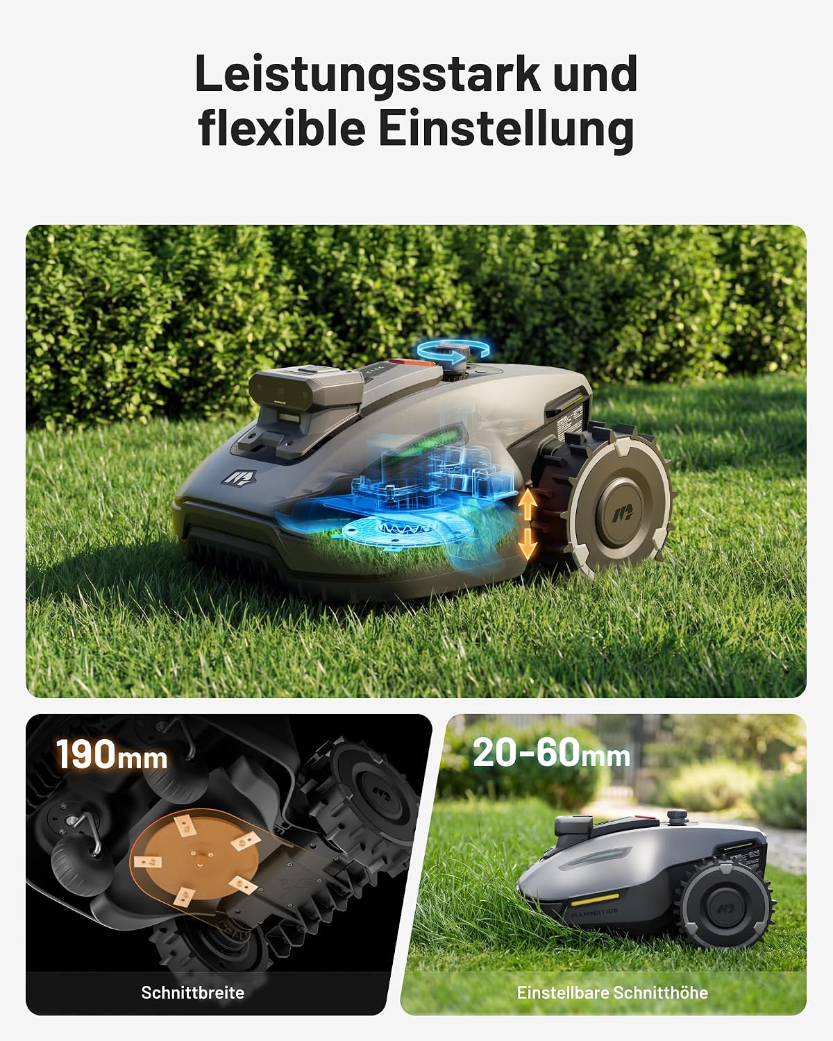 MAMMOTION YUKA mini 2 500 Mähroboter ohne Begrenzungskabel