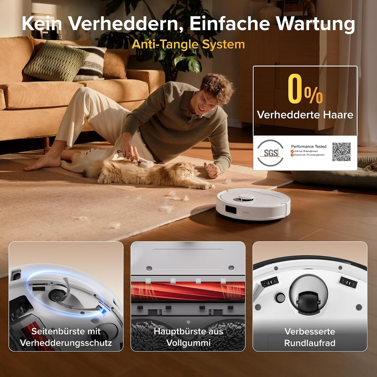 roborock Qrevo S Pro Robot Vacuum Cleaner with Mop Function, 18,500 Pa