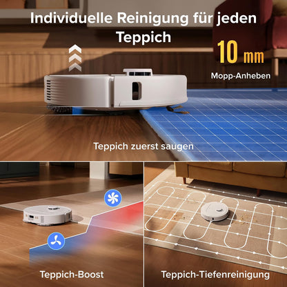 roborock Qrevo S Pro Robot Vacuum Cleaner with Mop Function, 18,500 Pa
