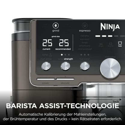 Ninja Luxe Pro 3-in-1-Kaffeemaschine mit Mahlwerk, ES701EUBR