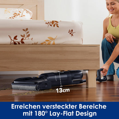 Tineco FLOOR ONE Switch S7 Stretch Nass Trockensauger & Akkusauger Set 5-in-1, FlashDry Selbstreinigung, DualBlock Anti-Tangle, 50 Min Laufzeit 22kPa Multifunktionaler Bodenreiniger für das Ganze Haus