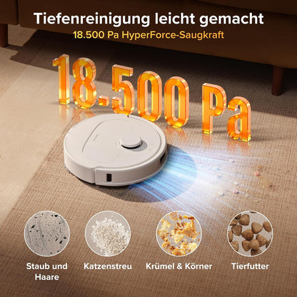 roborock Qrevo S Pro Robot Vacuum Cleaner with Mop Function, 18,500 Pa