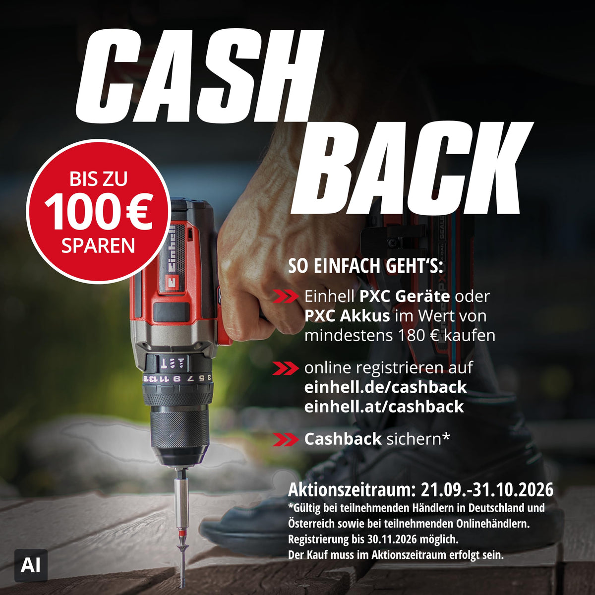Einhell Professional Akku-Rasenmäher GP-cm 36/41 Li Kit