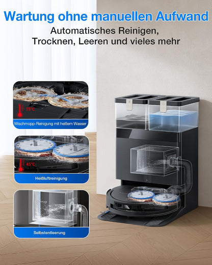 ECOVACS Deebot T50 Omni Gen3 Robot Vacuum Cleaner, 25,000 Pa