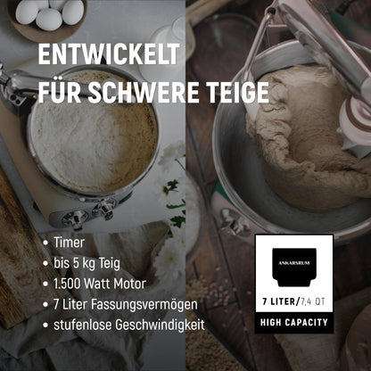 Ankarsrum Assistent Original 6230 Küchenmaschine, Light Créme