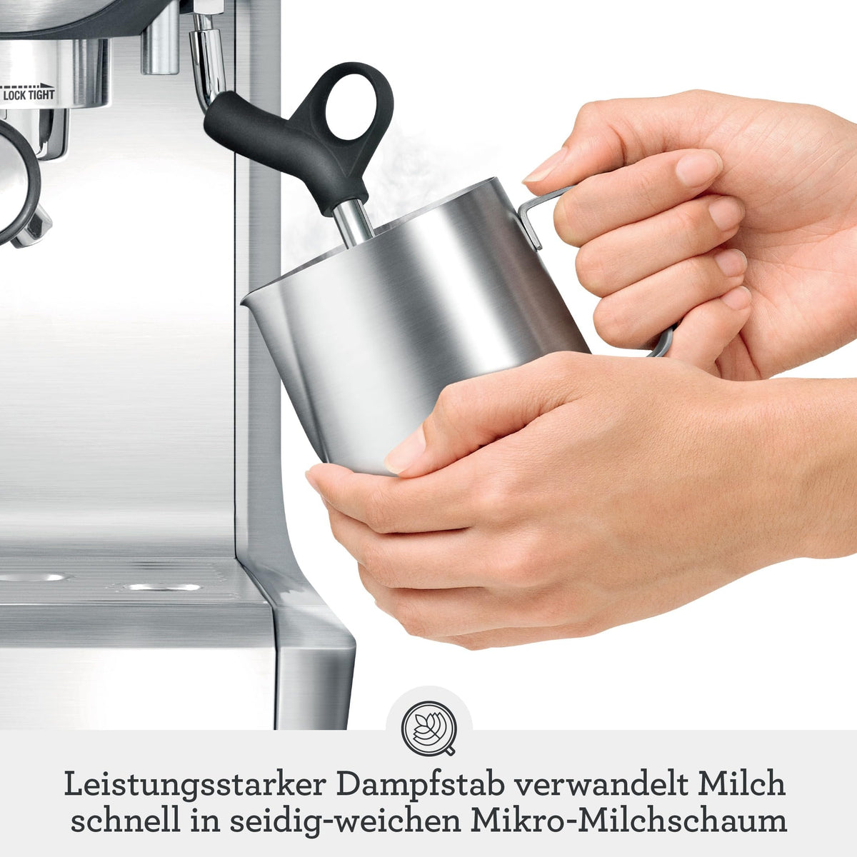 Sage The Barista Express, Kaffeemaschine mit manuellem, Schwarzer Sesam