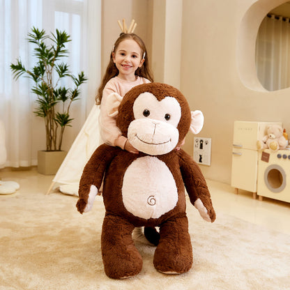 IKASA Groß AFFE Kuscheltier Riesen Stofftier,78cm Gross Plüschtier Riesige Plüsch Spielzeug Jumbo Plüschtiere,Geschenk für Kinder