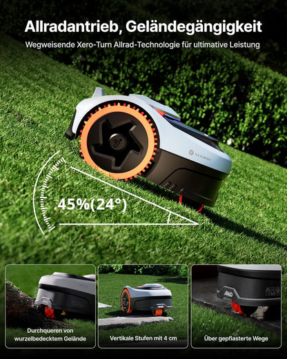 Segway Navimow i205 AWD Mähroboter mit Garage S, für 500 m², NRTK+Vision