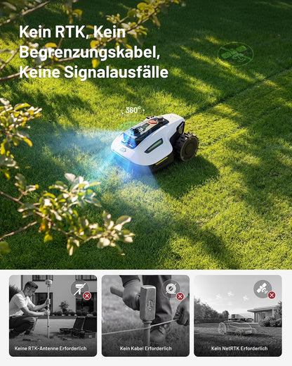 MAMMOTION Yuka Mini 2 800 Lawn Robot without Boundary Cable