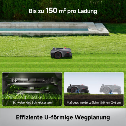 MOVA ViAX 500 Mähroboter ohne Begrenzungskabel, 360°-LiDAR & Dual-KI-Vision