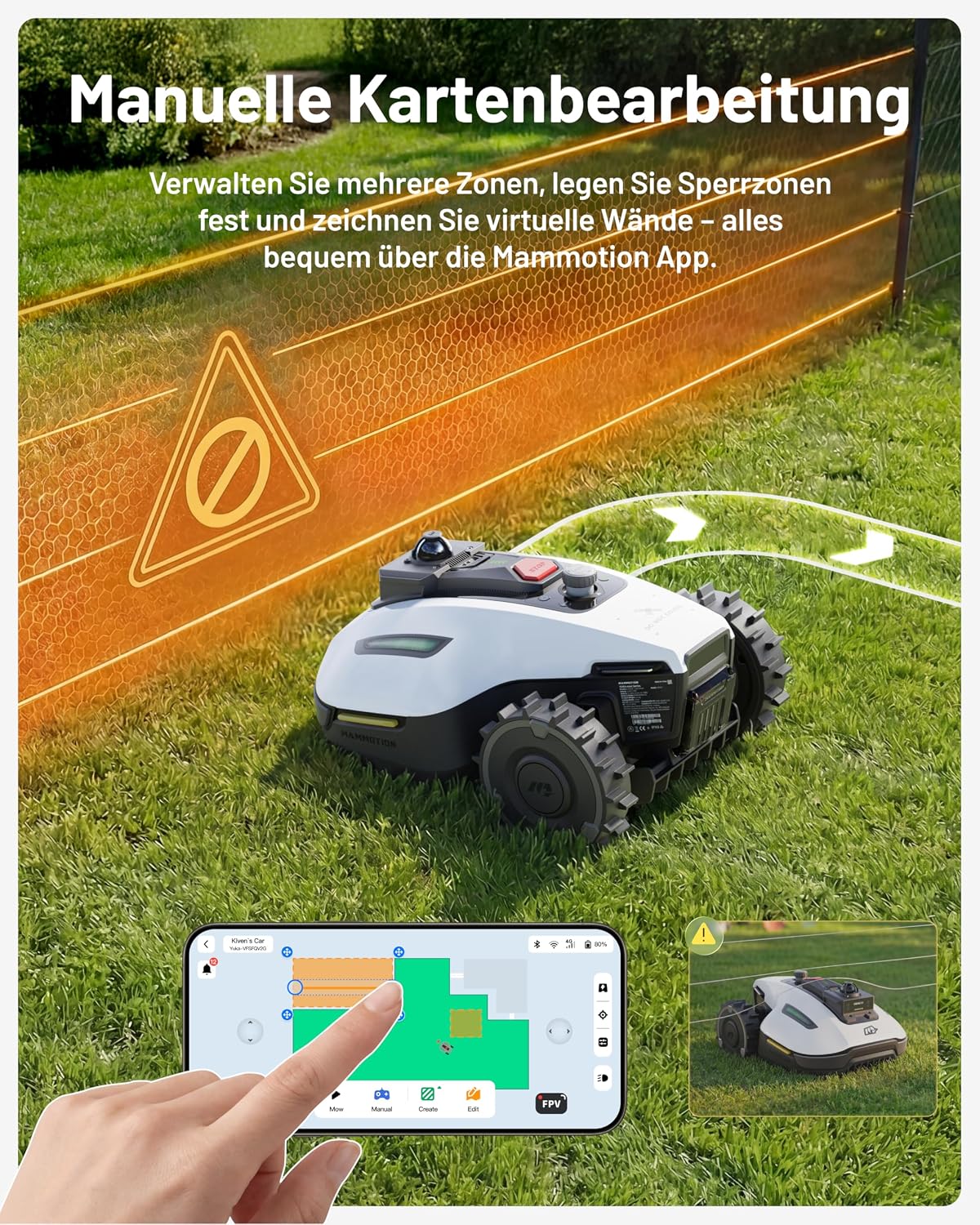 MAMMOTION Yuka Mini 2 800 Lawn Robot without Boundary Cable