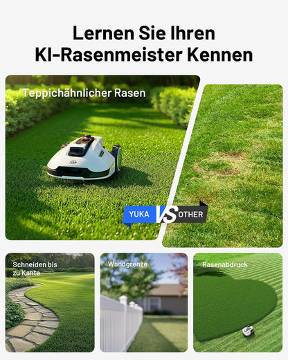 MAMMOTION YUKA 2000 Robotic Lawnmower without Boundary Cable, Max. 2400 m²