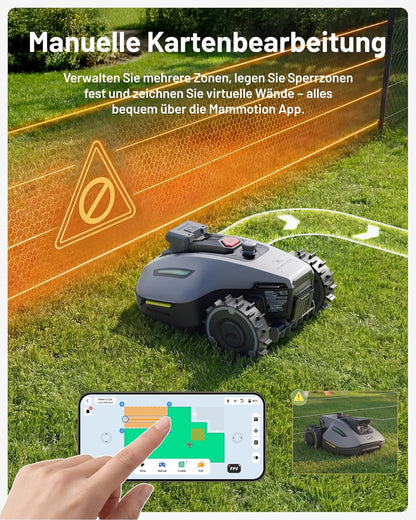 MAMMOTION YUKA mini 2 500 Mähroboter ohne Begrenzungskabel